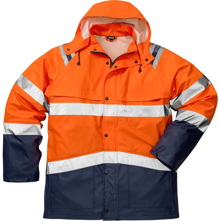 Fristads High vis regenjack CL.3 4624 RS (Oranje/Navy)