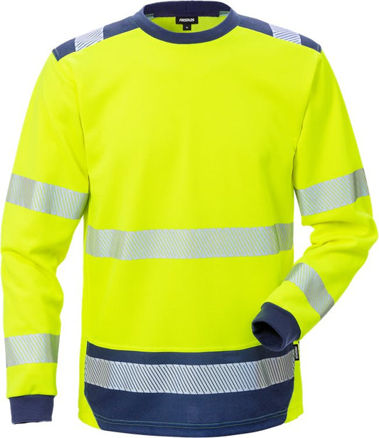 Fristads High vis T-shirt lange mouwen (Geel/Navy)