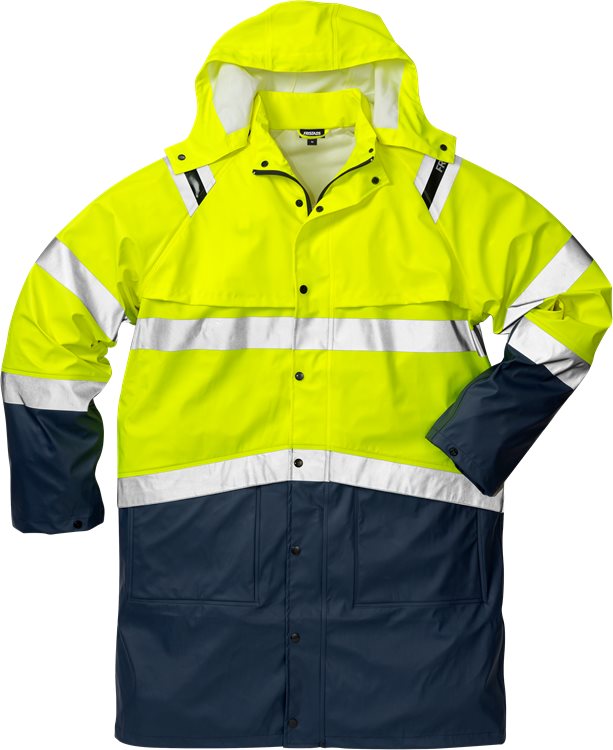 Fristads High vis regenjack CL.3 4634 RS (Geel/Navy)