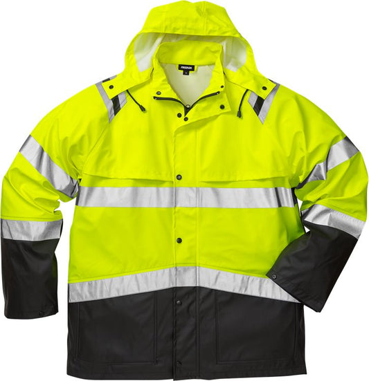 Fristads High vis regenjack CL.3 4624 RS (Geel/Zwart)