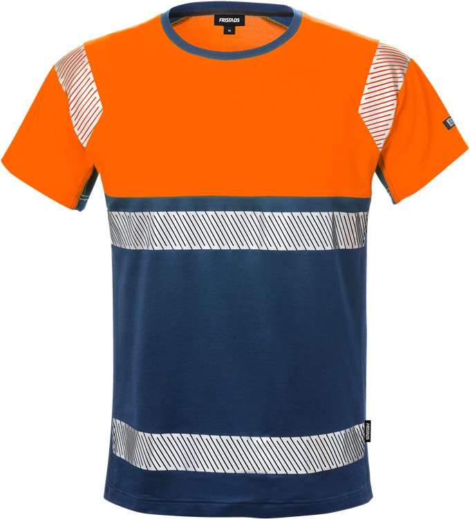 Fristads High Vis T-shirt CL.1 7518 THV (Oranje/Navy)