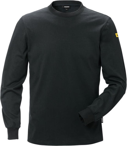 Fristads ESD T-shirt lange mouwen 7082 XTM (Zwart)