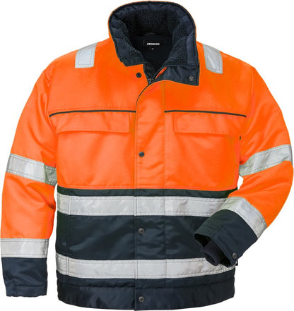 Fristads High vis winterjack CL.3 444 PP (Oranje/Navy)