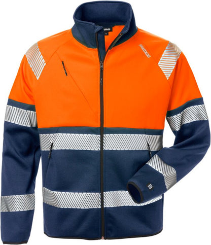 Fristads High vis sweatjack CL.1 4517 SSL (Oranje/Navy)