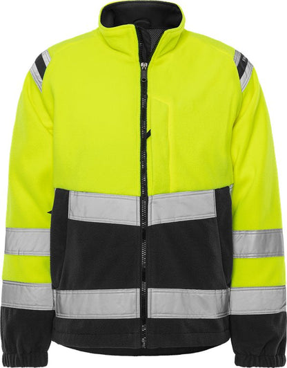 Fristads High vis fleecejack CL.3 4041 FE (Geel/Zwart)