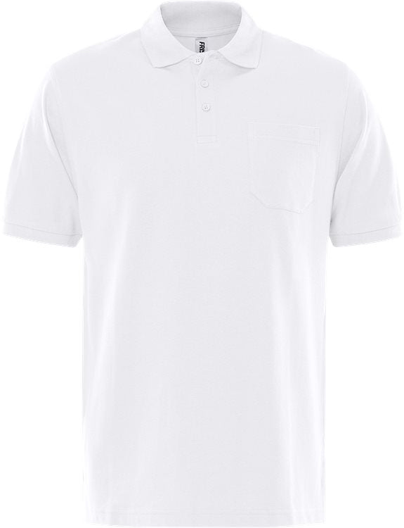 Fristads Acode heavy poloshirt 1721 PIQ (Wit)