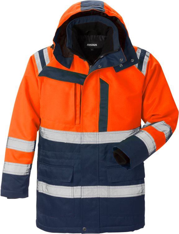 Fristads High vis winterparka CL.3 4042 PP (Oranje/Navy)