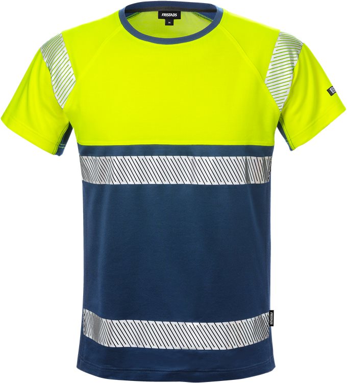 Fristads High Vis T-shirt CL.1 7518 THV (Geel/Navy)