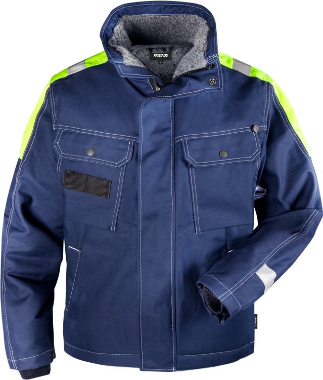 Fristads Katoenen winterjack 447 FASI (Blauw)