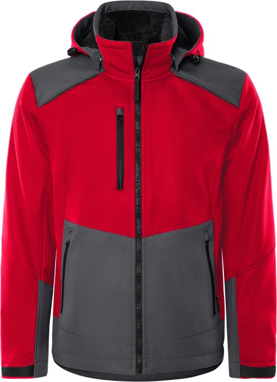 Fristads Softshell winterjack 4060 CFJ (Rood/Grijs)