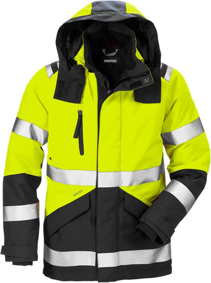 Fristads High vis GORE-TEX shelljack CL.3 (Geel/Zwart)