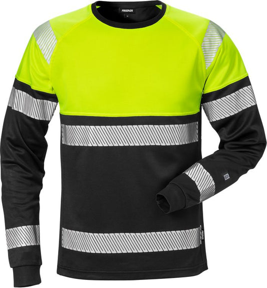 Fristads High vis T-shirt lange mouwen (Geel/Zwart)