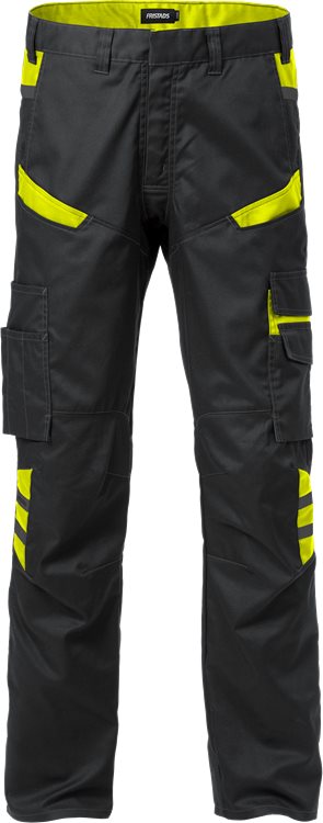 Fristads Broek 2552 STFP (Zwart/High-Vis Geel)