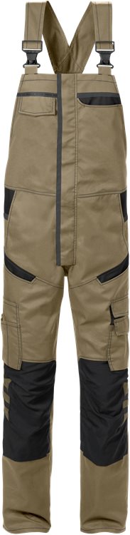 Fristads Amerikaanse overall (Khaki/Zwart)