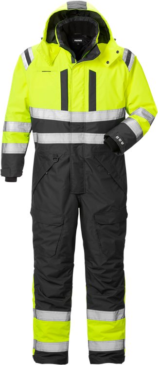 Fristads High vis Airtech winteroverall (Geel/Zwart)