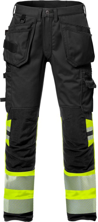 Fristads High vis werkbroek stretch CL.1 (Geel/Zwart)
