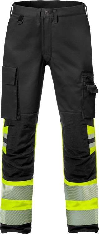 Fristads High vis broek stretch CL.1 2705 (Geel/Zwart)