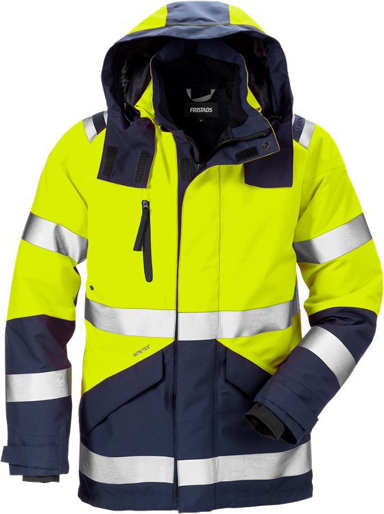 Fristads High vis GORE-TEX shelljack CL.3 (Geel/Navy)