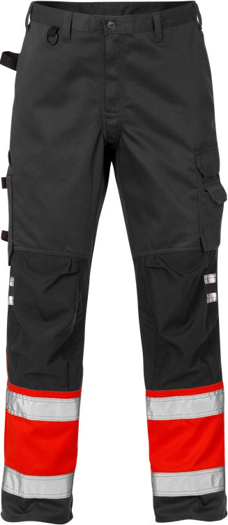 Fristads High vis broek CL.1 2032 PLU (Rood/Zwart)