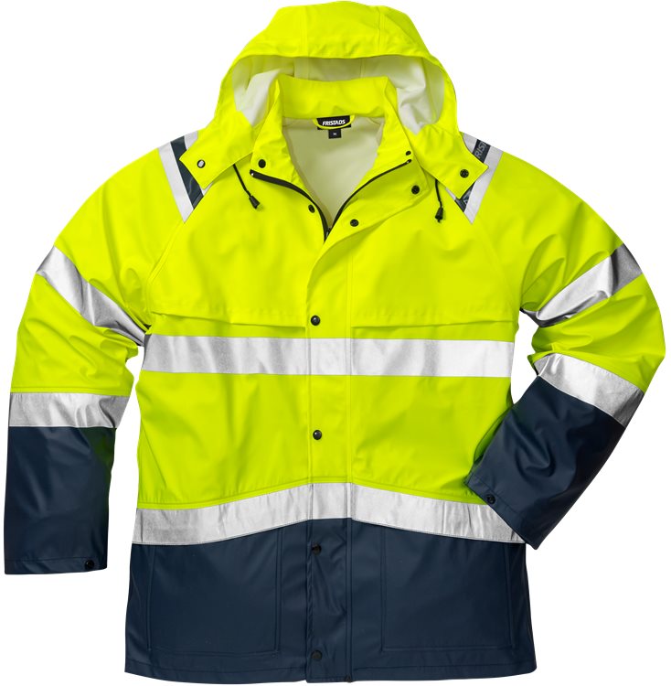 Fristads High vis regenjack CL.3 4624 RS (Geel/Navy)