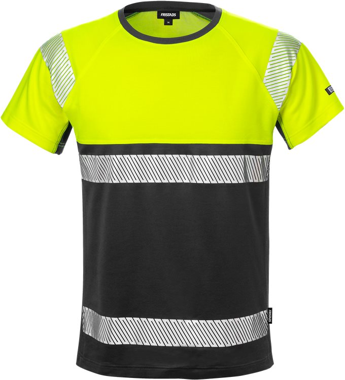 Fristads High Vis T-shirt CL.1 7518 THV (Geel/Zwart)