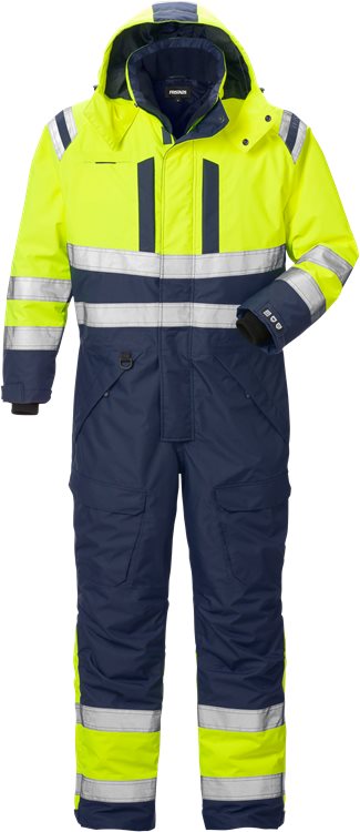 Fristads High vis Airtech winteroverall (Geel/Navy)