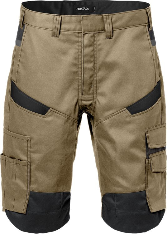 Fristads Korte broek 2562 STFP (Khaki/Zwart)