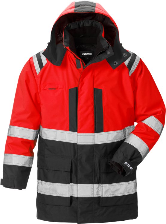 Fristads High vis Airtech 3-in-1 parka (Rood/Zwart)