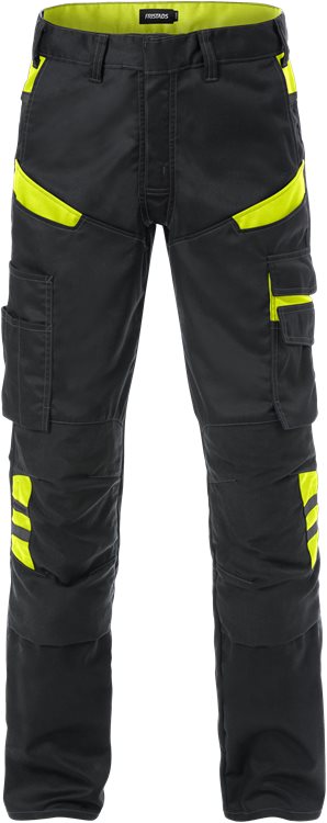 Fristads Broek 2555 STFP (Zwart/High-Vis Geel)