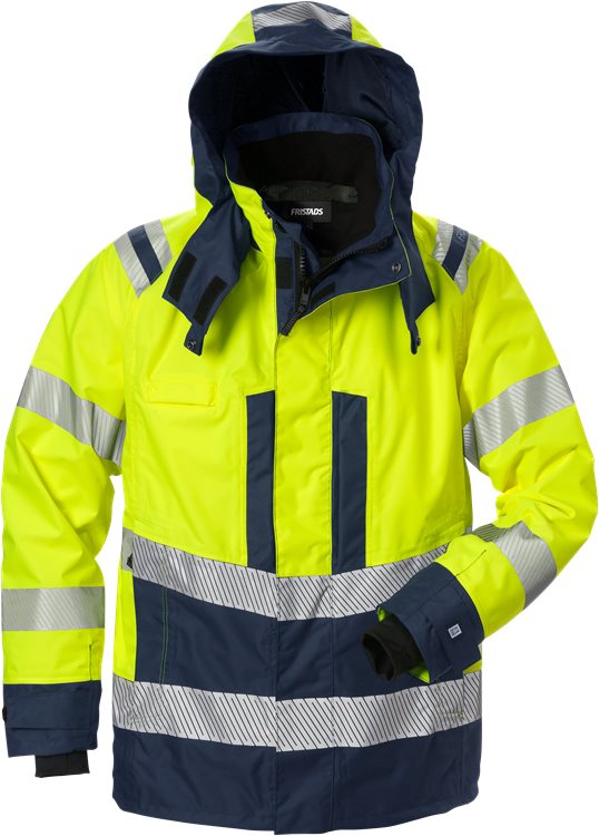 Fristads High Vis Airtech shelljack CL.3 (Geel/Navy)
