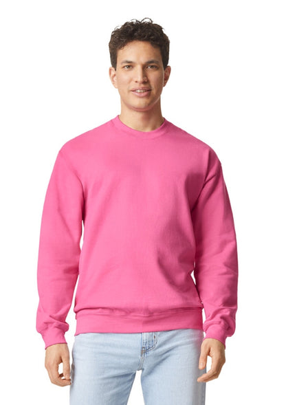 Gildan Sweater Cneck Softstyle unisex (Roze limonade)
