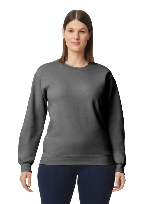 Gildan Sweater Cneck Softstyle unisex (42 Charcoal)