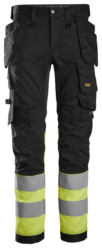 Snickers High-Vis KL1 Stretchbroek met holsterzakken 6234