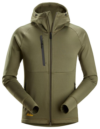 Snickers Flexiwork Polartec Power Stretch Hoodie Met Volledige Rits 8026