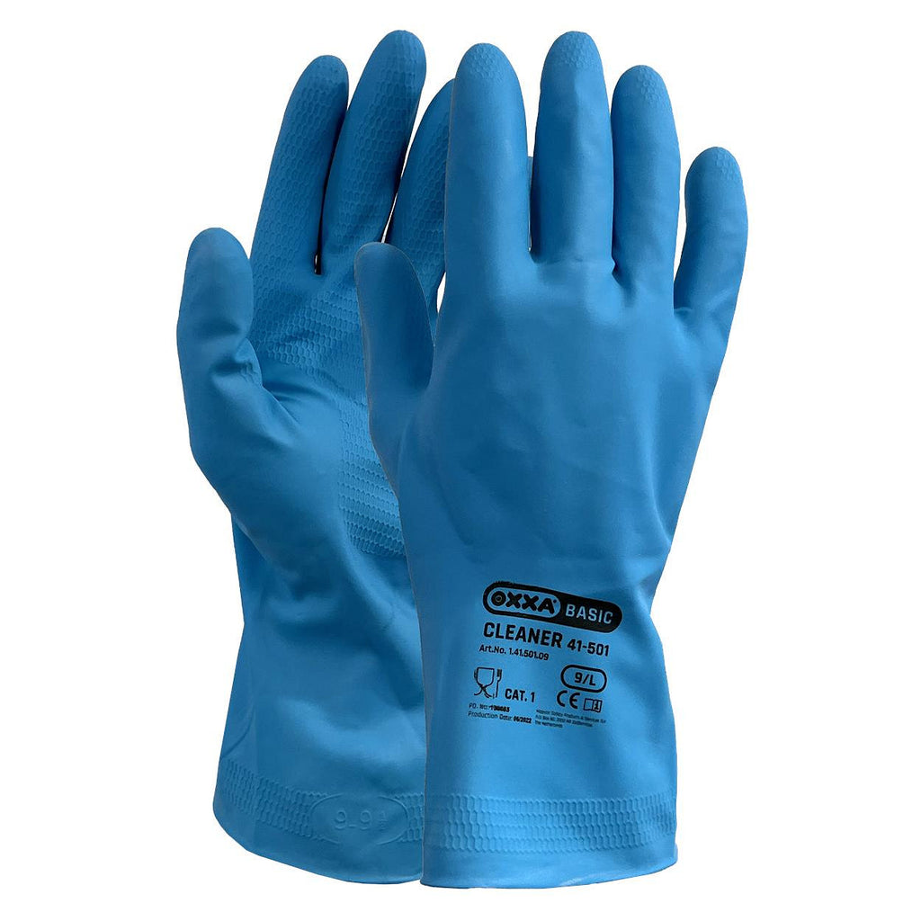 12 Paar OXXA Basic Cleaner 41-500 Latex Schoonmaakhandschoenen