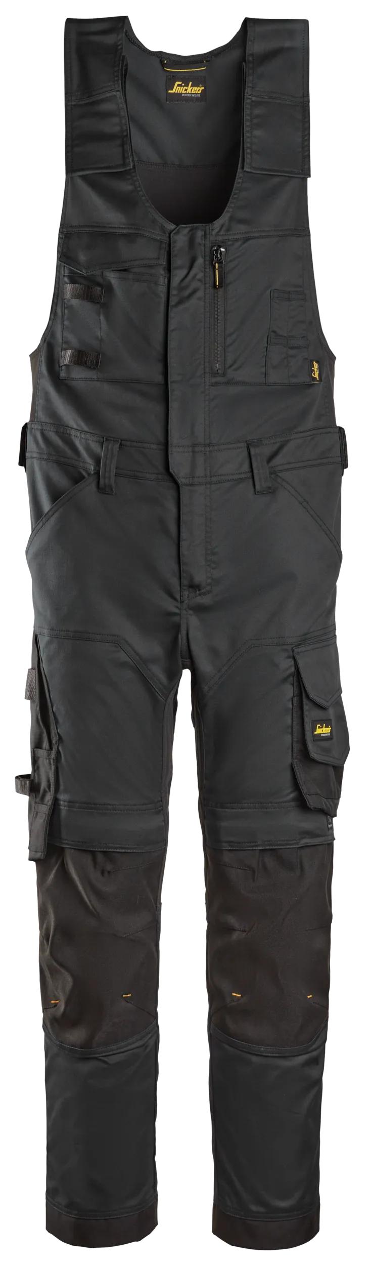 Snickers Allroundworkstretch Bodybroek (Zwart/Zwart)