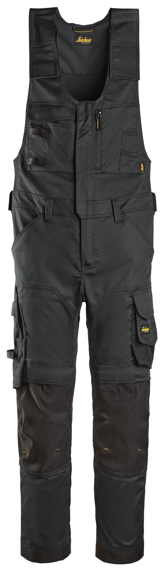 Snickers Allroundworkstretch Bodybroek (Zwart/Zwart)