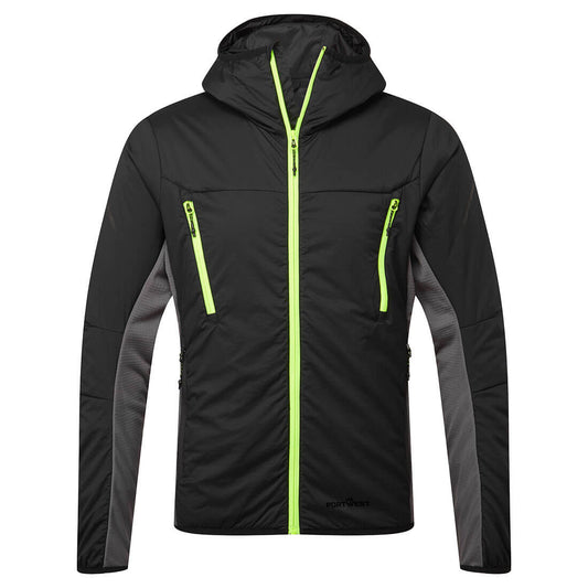 Portwest EV4 Insulated Hybrid Jacket  (Zwart)