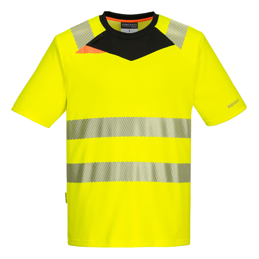 Portwest DX4 Hi-Vis T-Shirt S/S CL.2  (Geel/Zwart)