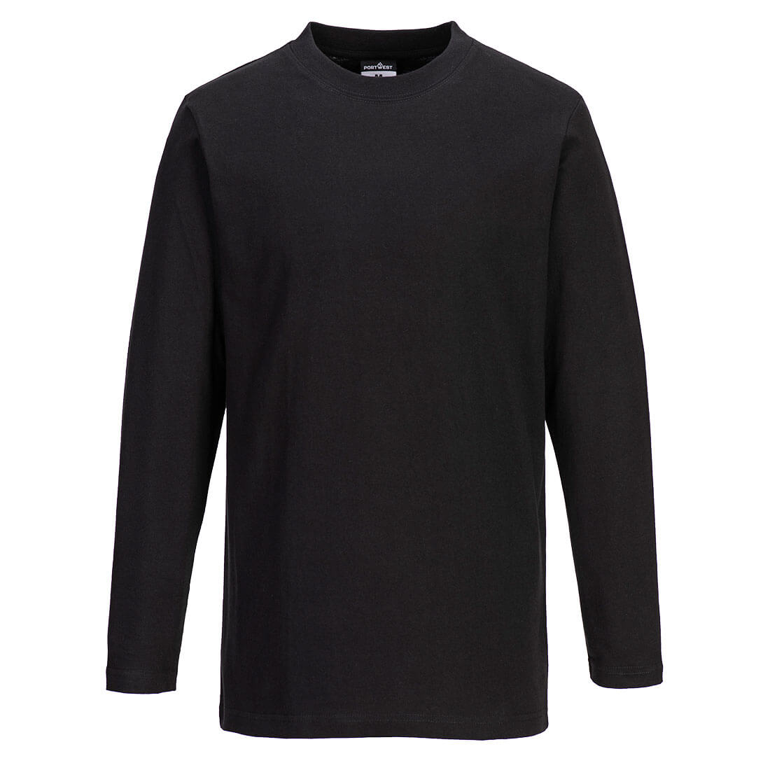 Portwest Long Sleeve T-Shirt  (Zwart)