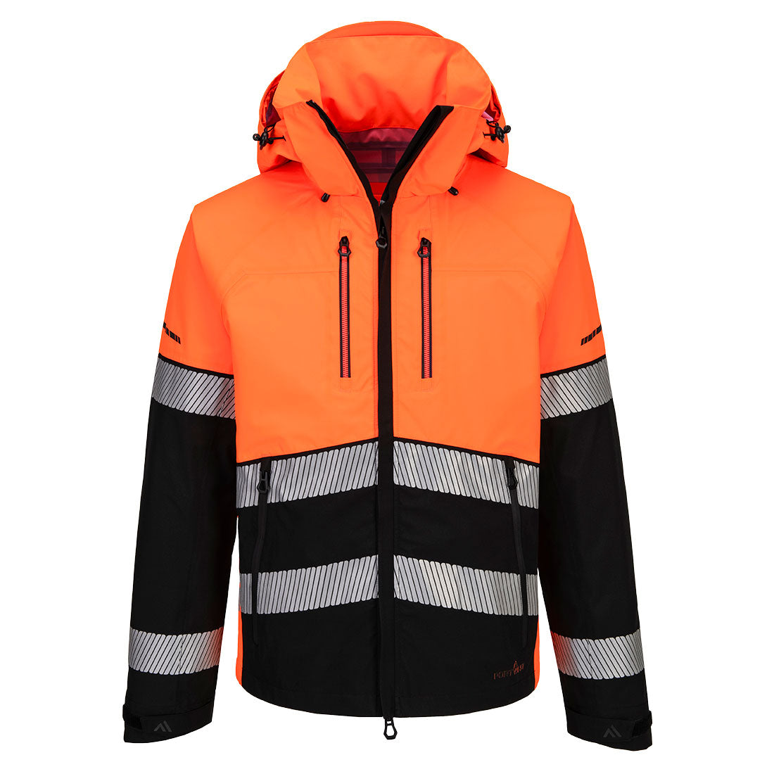 Portwest EV4 Hi-Vis Shell Jacket (3L) (Oranje/Zwart)