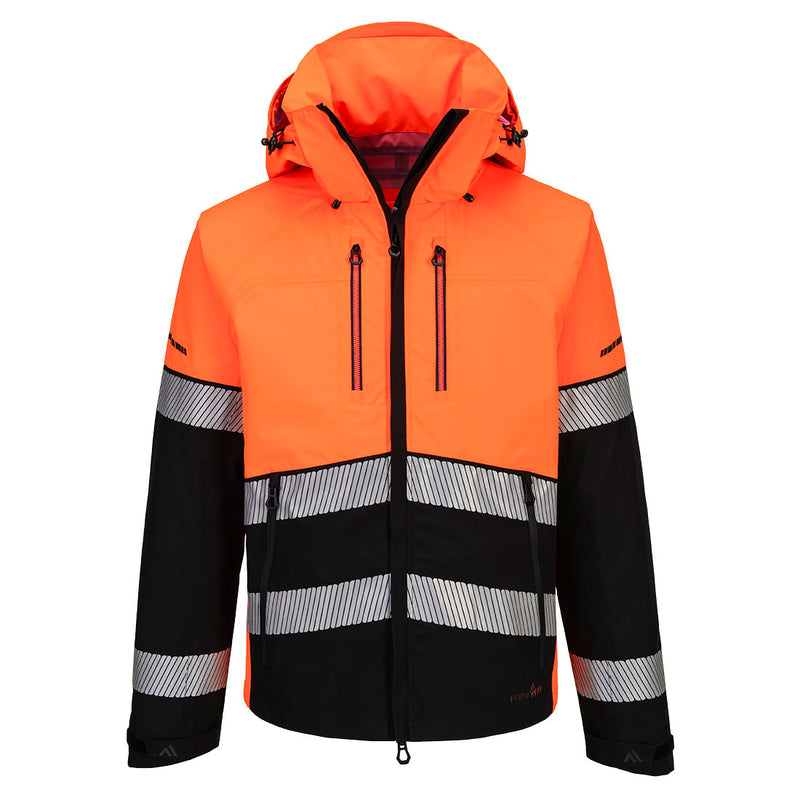 Portwest EV4 Hi-Vis Shell Jacket (3L) (Oranje/Zwart)