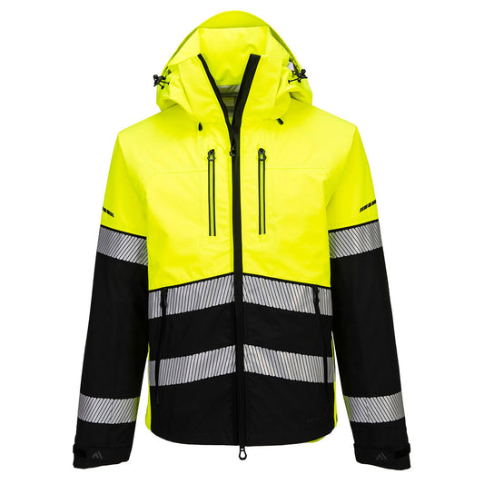 Portwest EV4 Hi-Vis Shell Jacket (3L) (Geel/Zwart)