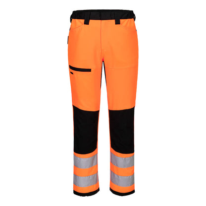 Portwest WX2 Eco Hi-Vis Class 2 Service Werkbroek (Oranje/Zwart)