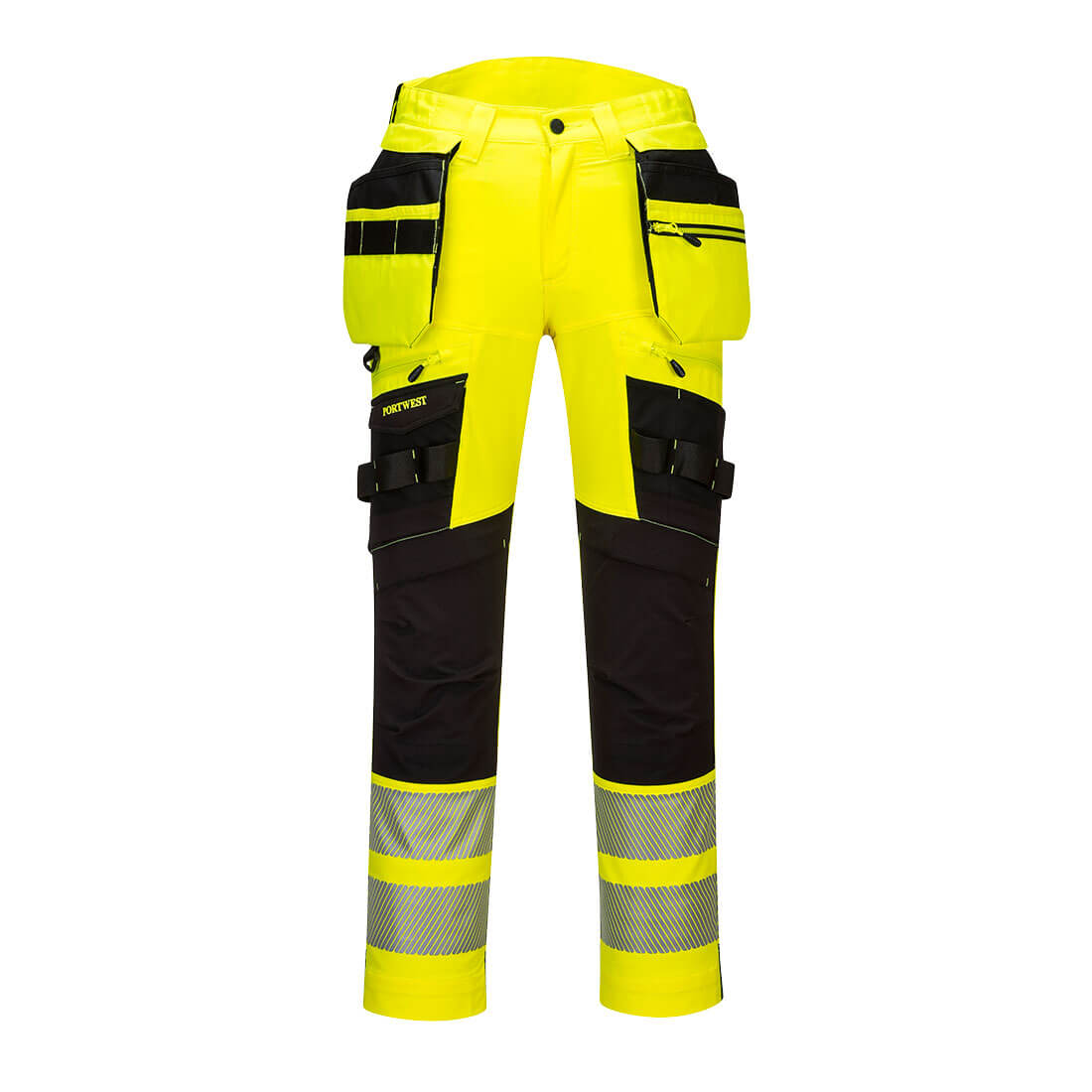 Portwest DX4 Hi-Vis Werkbroek Holster  (Geel/Zwart)