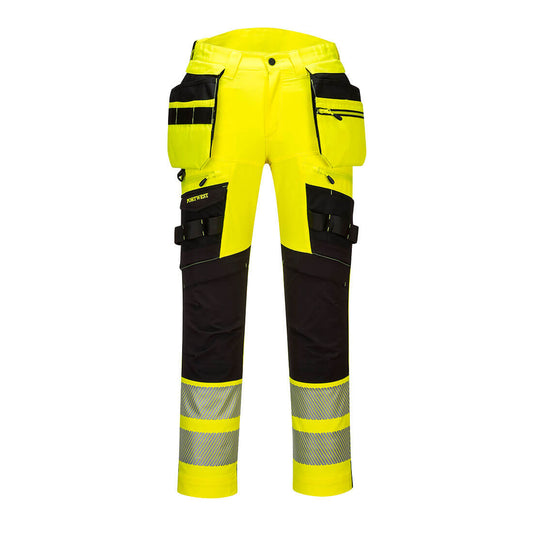 Portwest DX4 Hi-Vis Werkbroek Holster  (Geel/Zwart)
