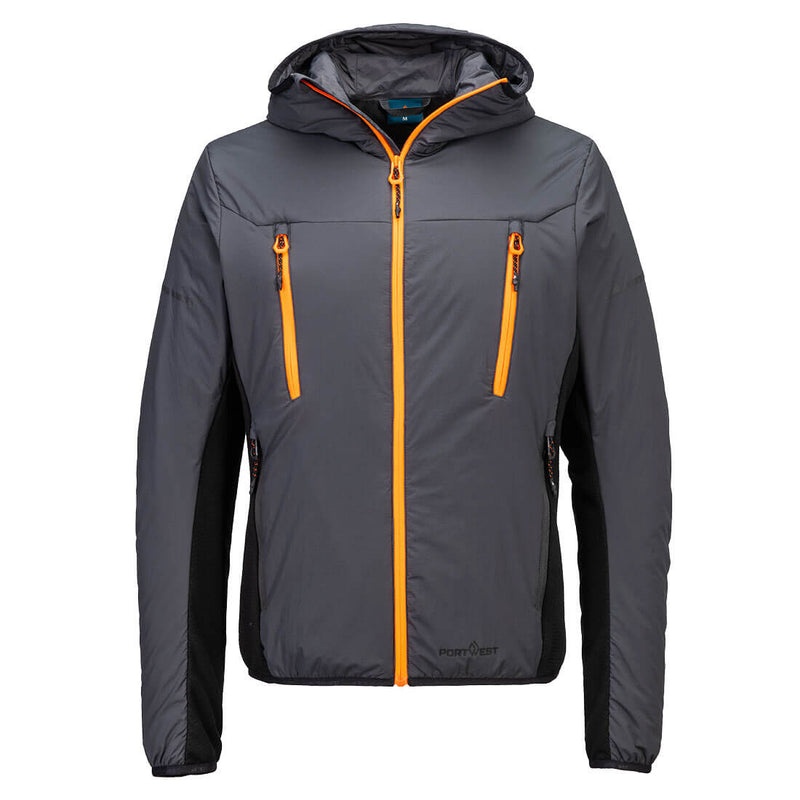 Portwest EV4 Insulated Hybrid Jacket  (Staalgrijs)