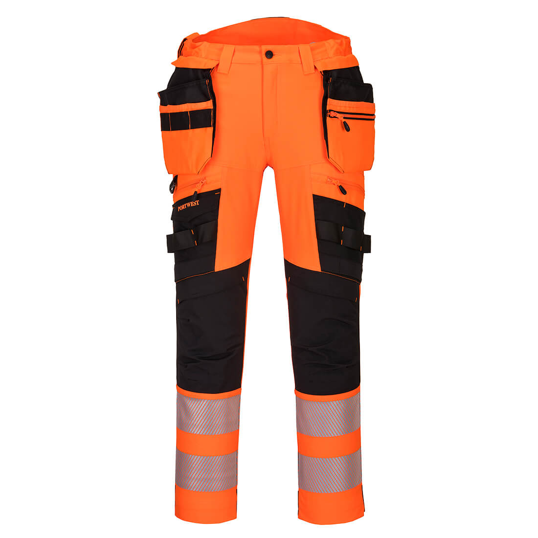 Portwest DX4 Hi-Vis Werkbroek Holster  (Oranje/Zwart)