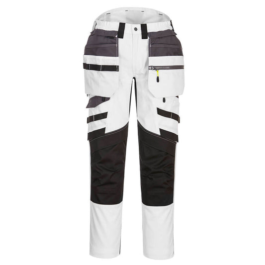 Portwest DX4 Holster Broek Stretch  (Wit/Grijs)