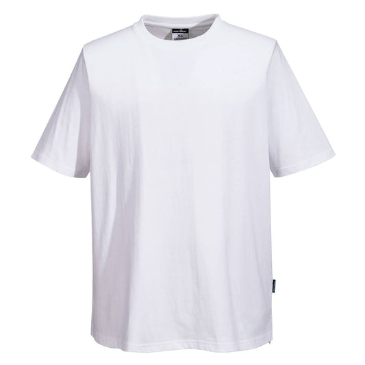 Portwest Chef Cotton MeshAir T-Shirt  (Wit)